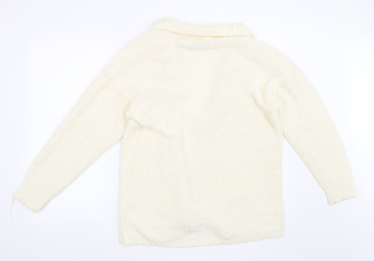 Noto Womens Beige   Cardigan Jumper Size M