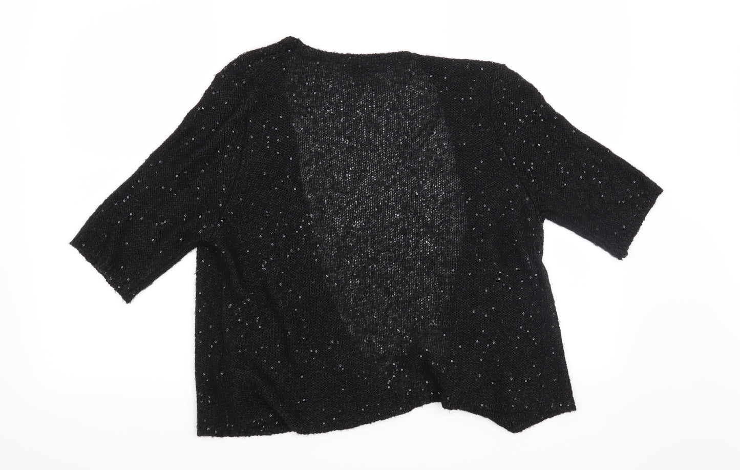Marks and Spencer Womens Black   Cardigan Jumper Size 16