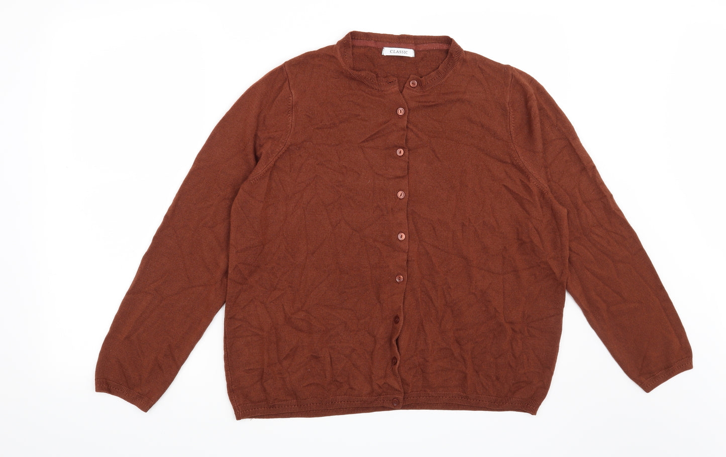 Marks and Spencer Womens Brown   Cardigan Jumper Size 20