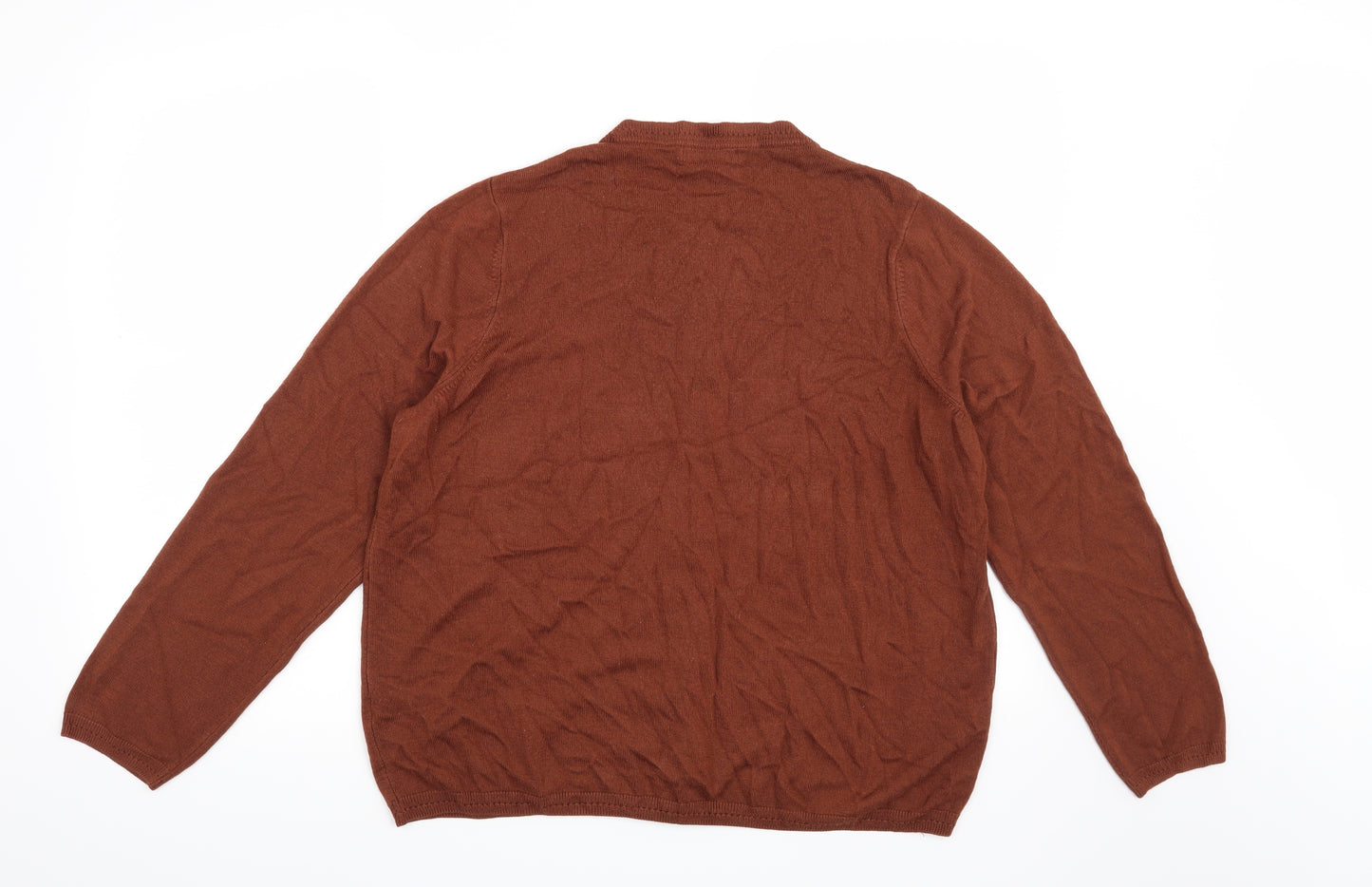 Marks and Spencer Womens Brown   Cardigan Jumper Size 20