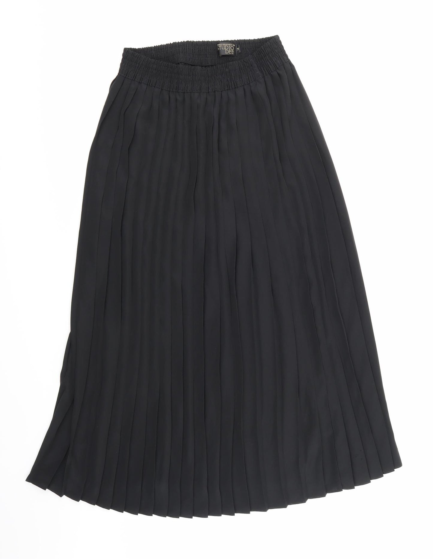 Studio Dee Womens Black   Pleated Skirt Size 14