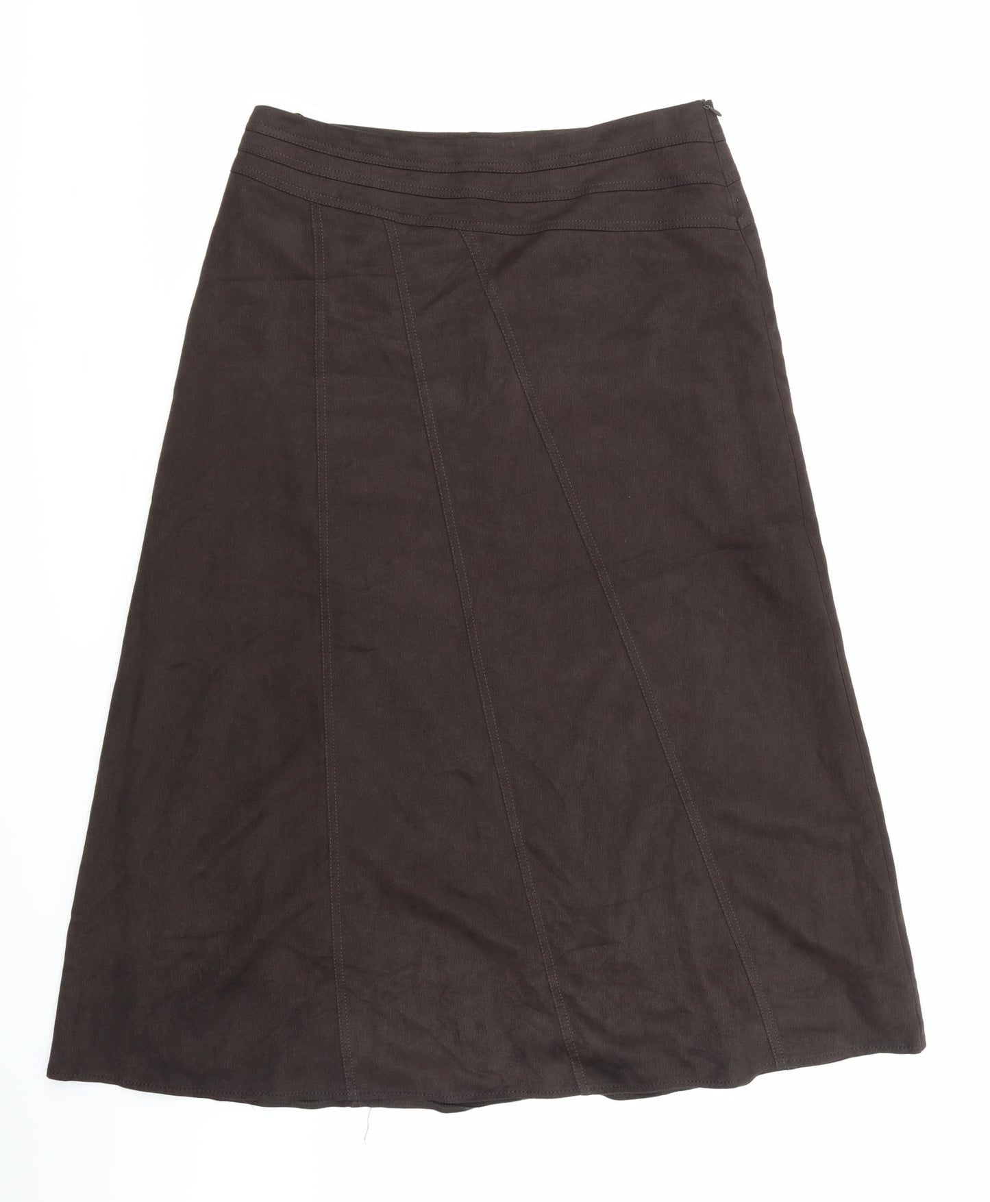 BHS Womens Brown   A-Line Skirt Size 14