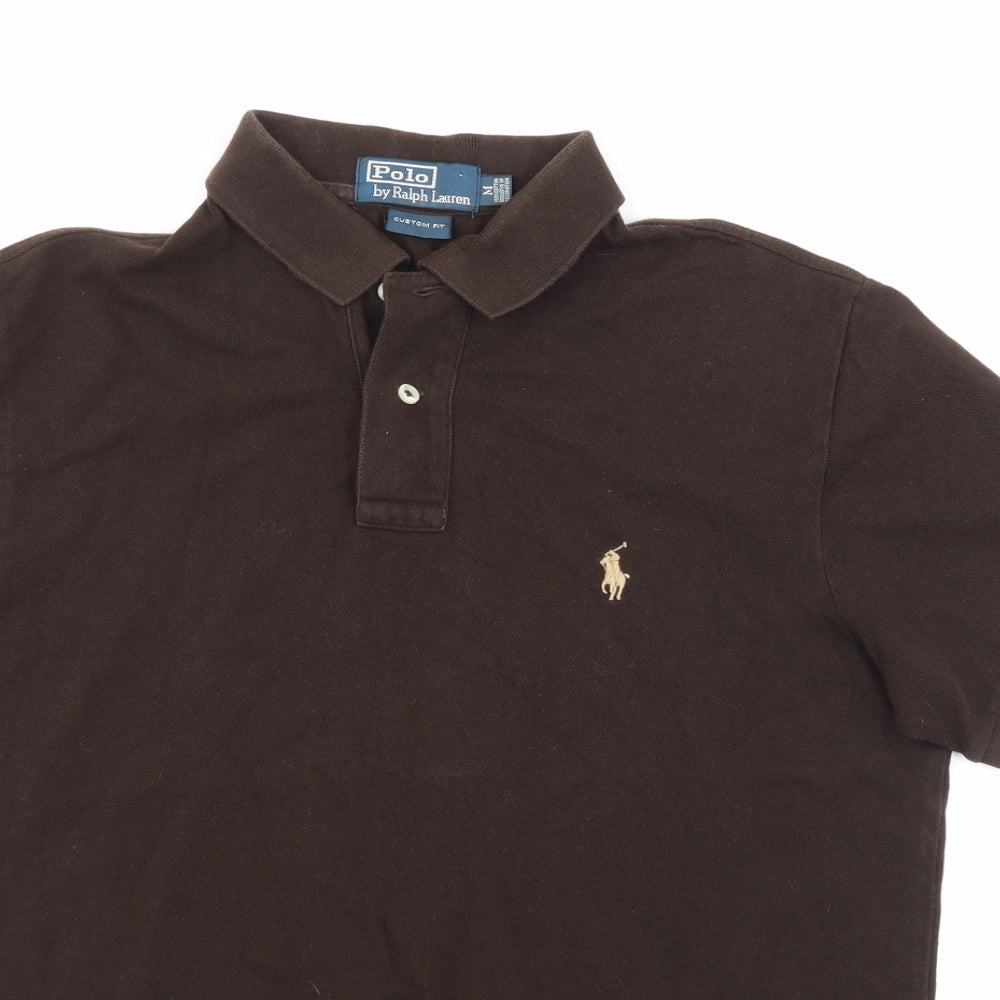 Ralph Lauren Mens Brown    Polo Size M