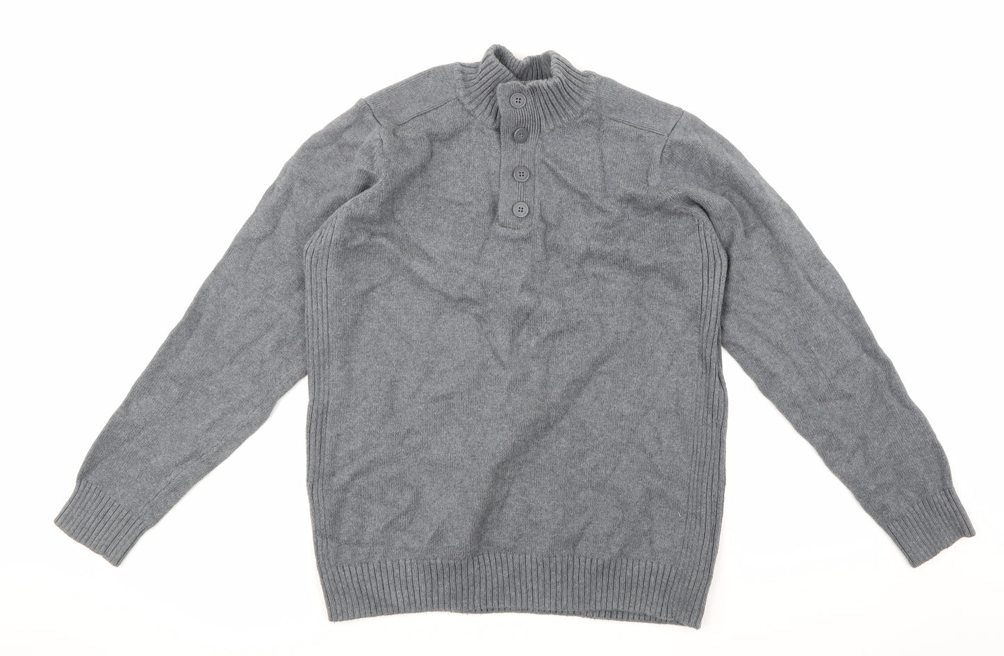 Marks and Spencer Mens Grey  Knit Pullover Jumper Size M
