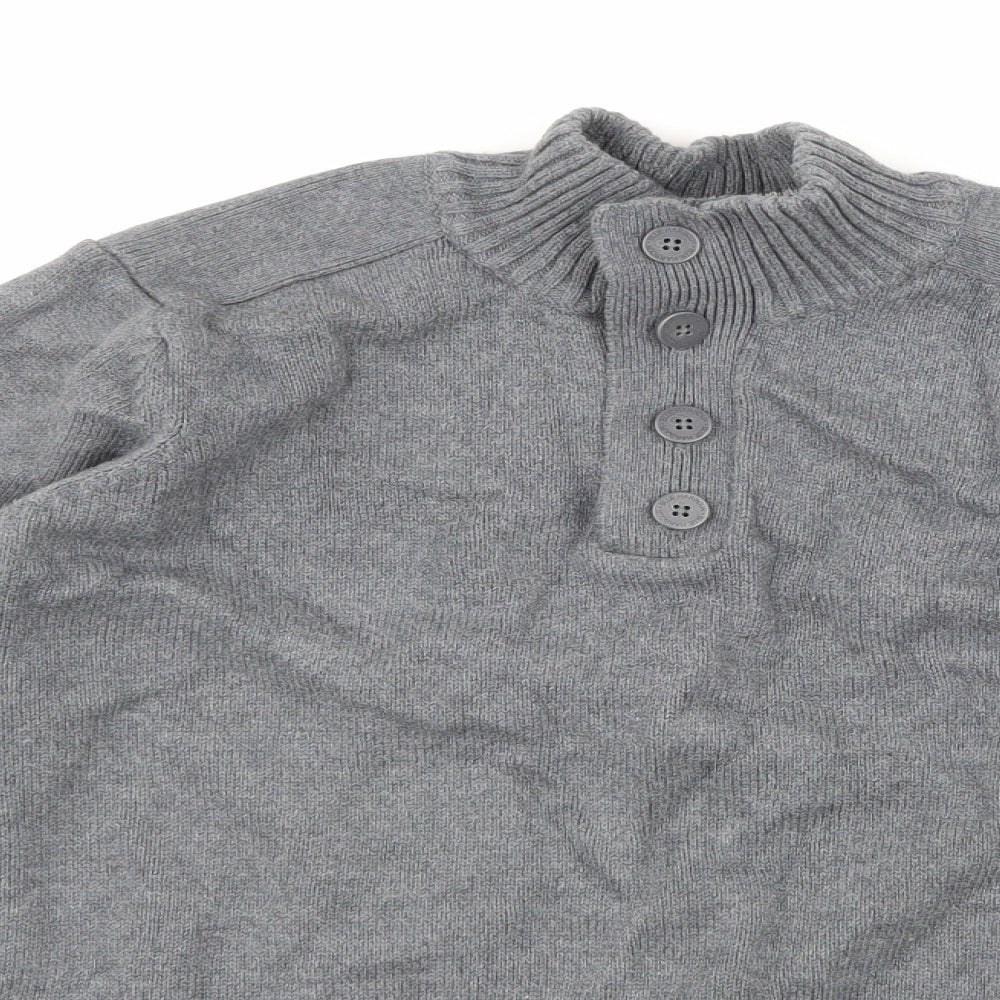 Marks and Spencer Mens Grey  Knit Pullover Jumper Size M
