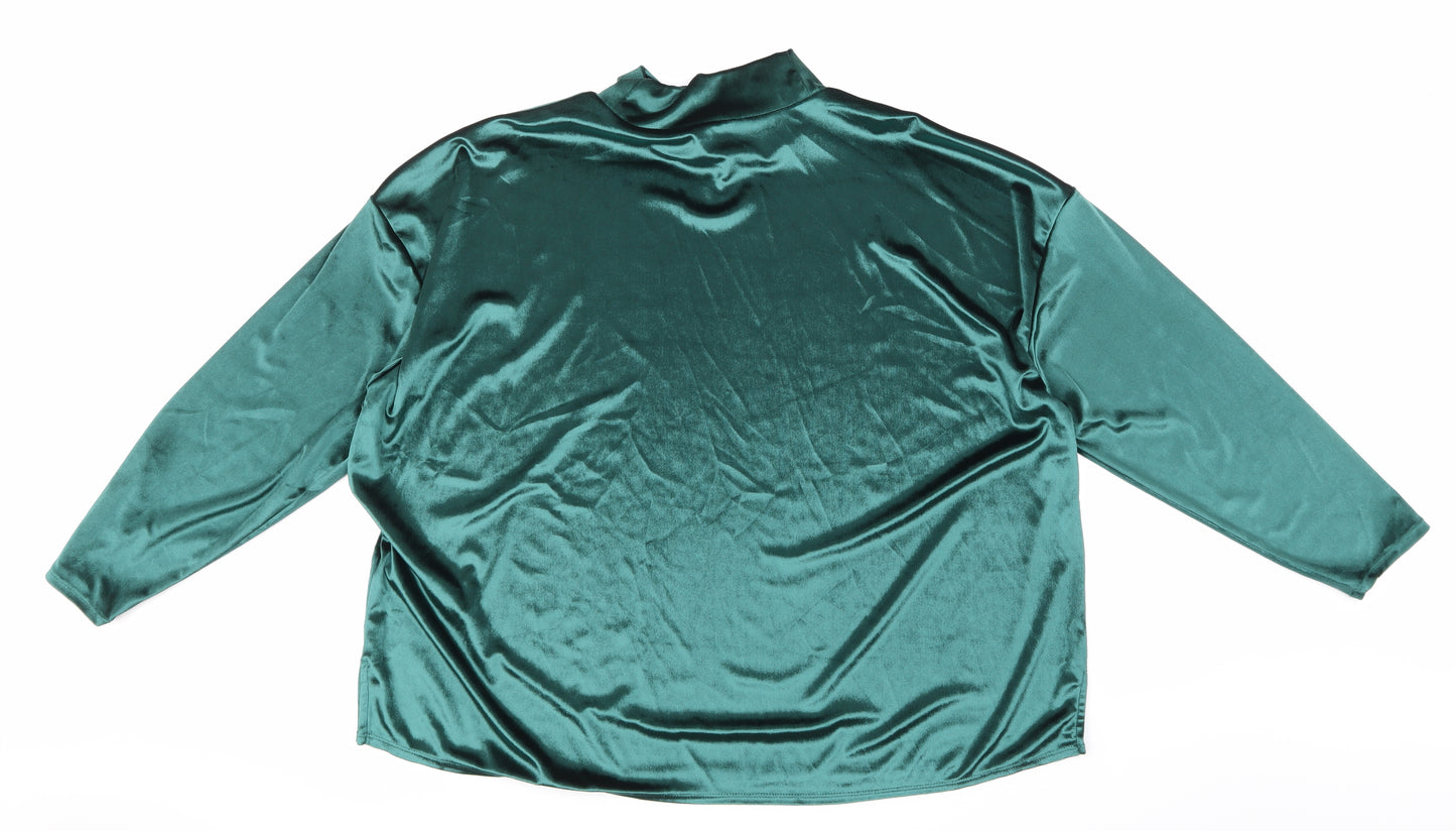 Marks and Spencer Womens Green   Basic Blouse Size 22