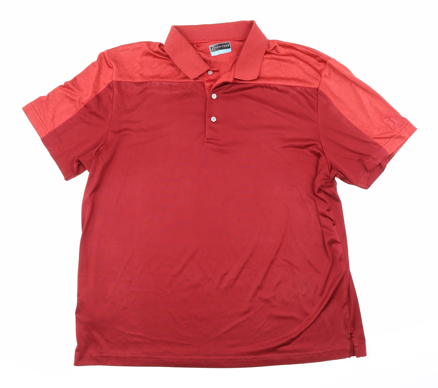 PGA TOUR Mens Red   Basic Polo Size 2XL