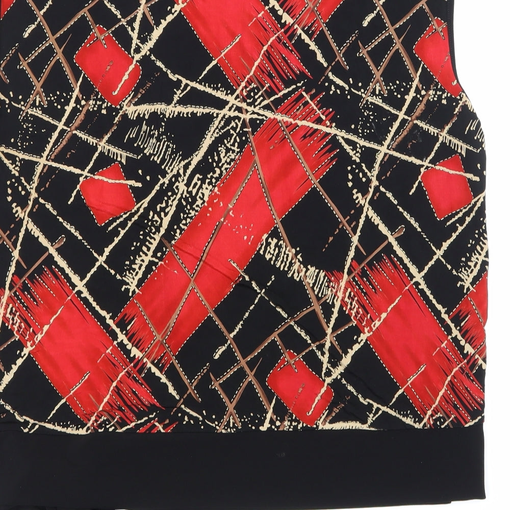 Saloos Womens Red Check  Basic Blouse Size 2XL