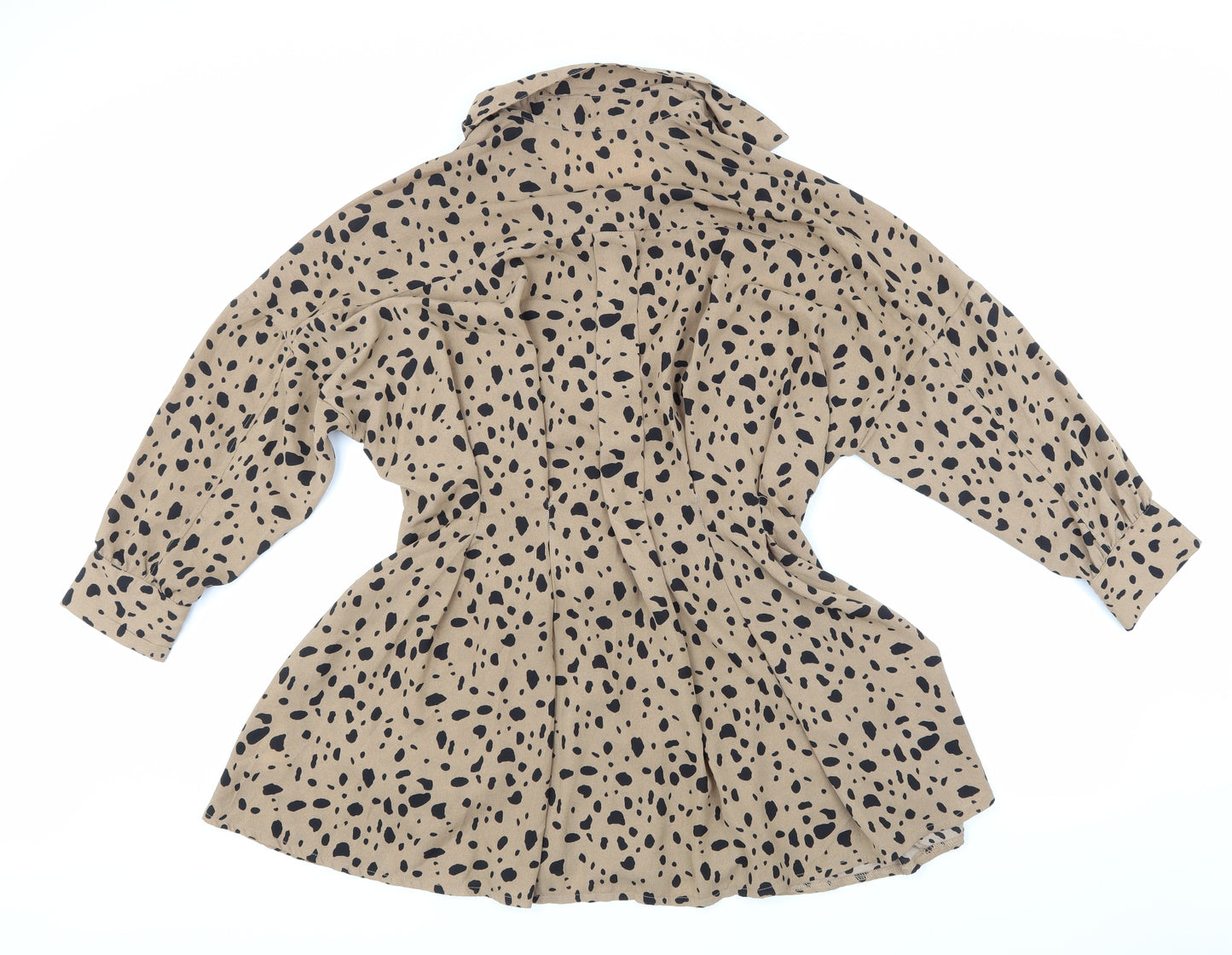Miss Pap Womens Brown   Shirt Dress  Size 12