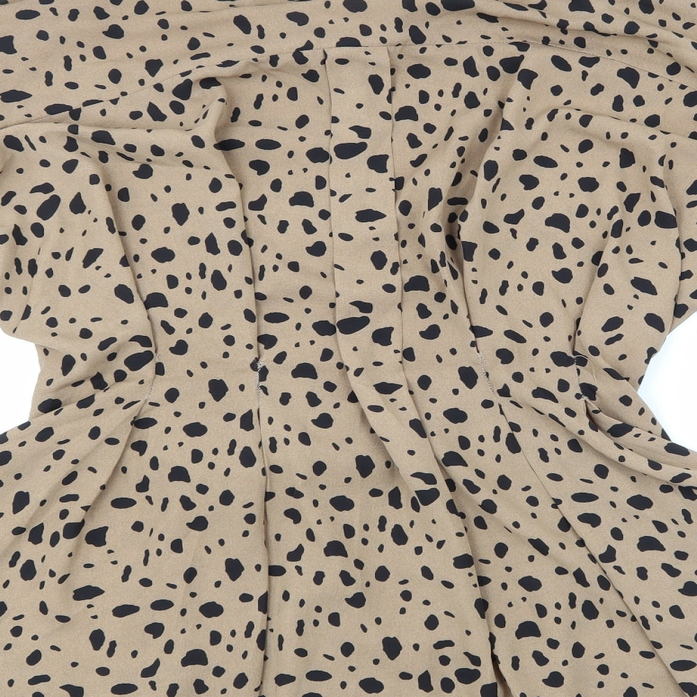 Miss Pap Womens Brown   Shirt Dress  Size 12
