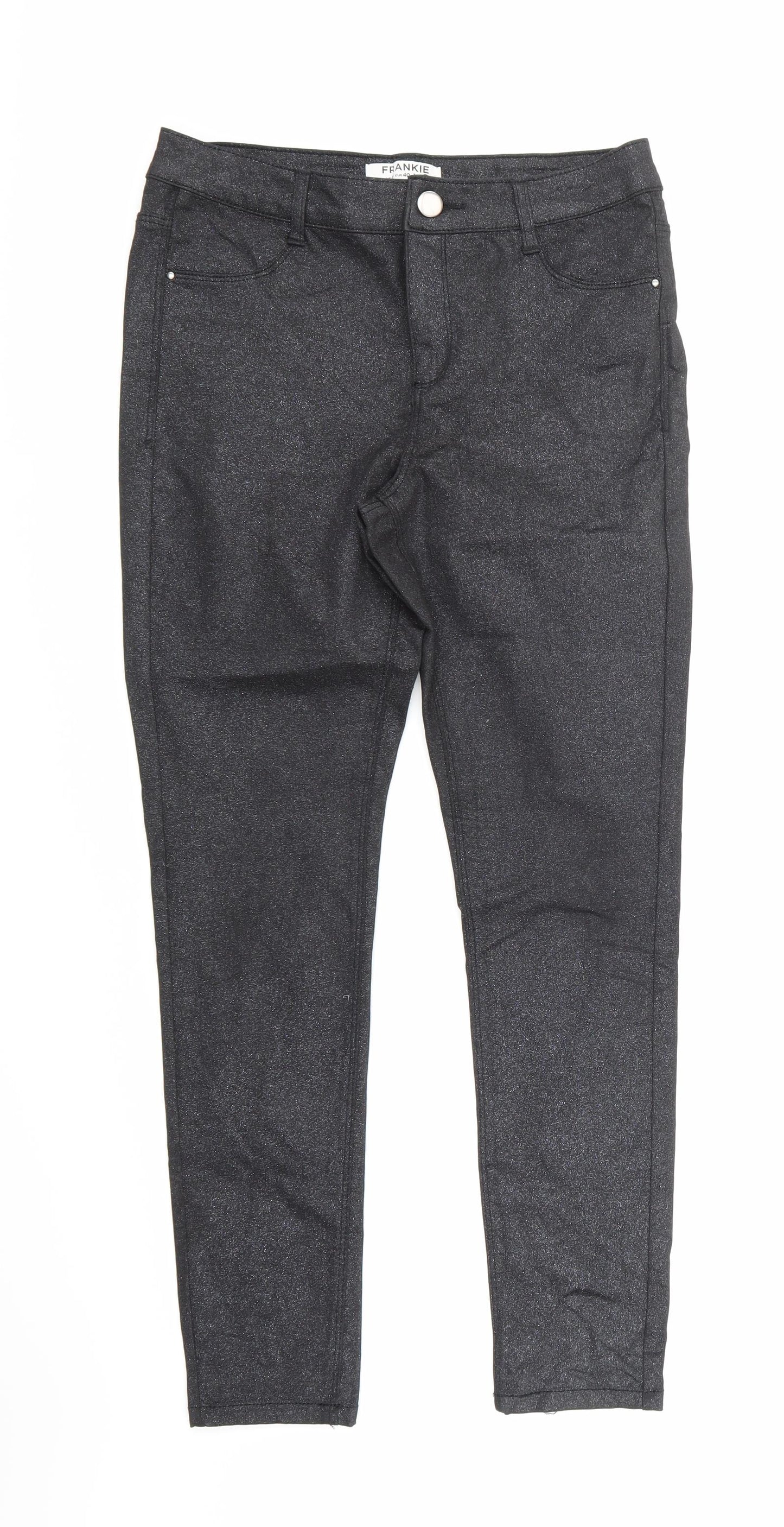 Dorothy Perkins Womens Black  Denim Skinny Jeans Size 12 L26 in
