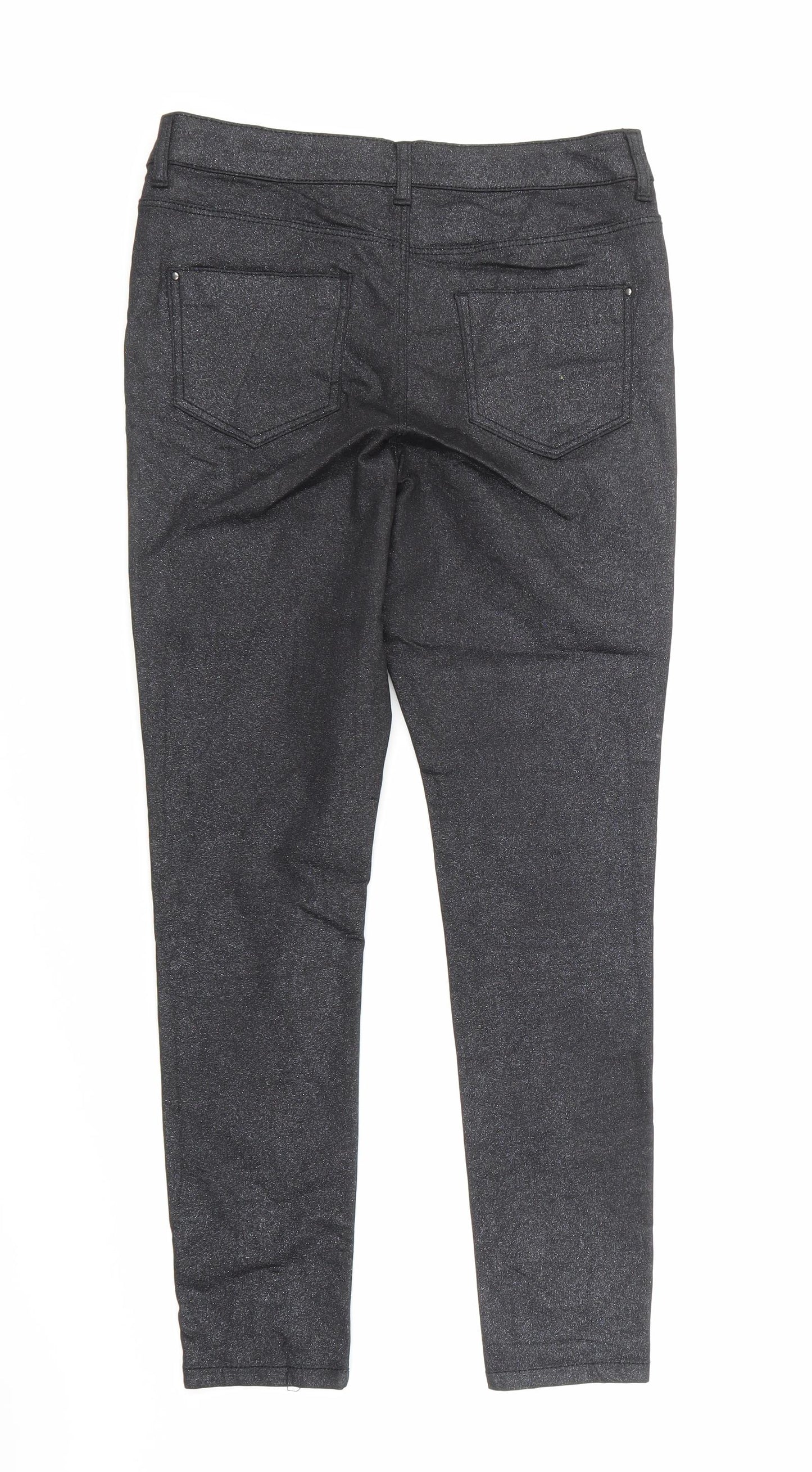 Dorothy Perkins Womens Black  Denim Skinny Jeans Size 12 L26 in