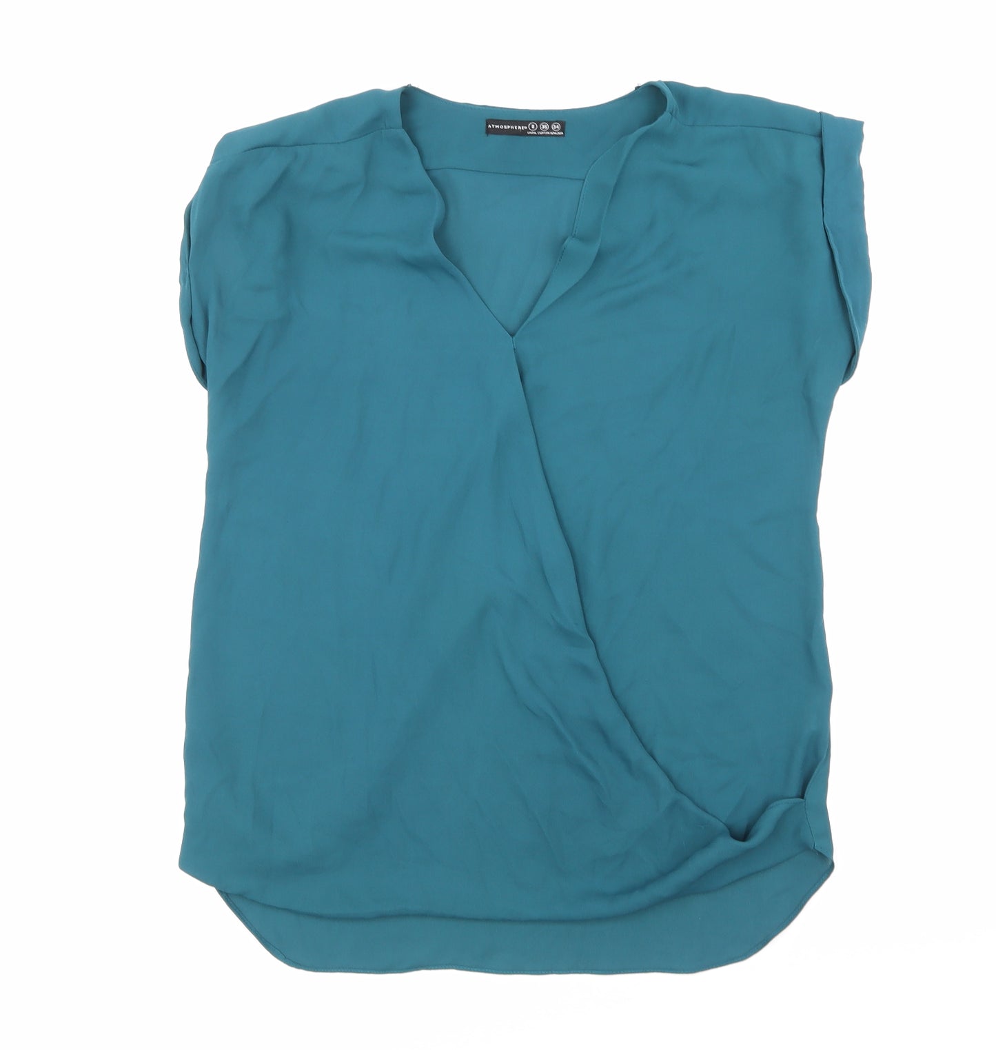 Atmosphere Womens Blue   Basic Blouse Size 8