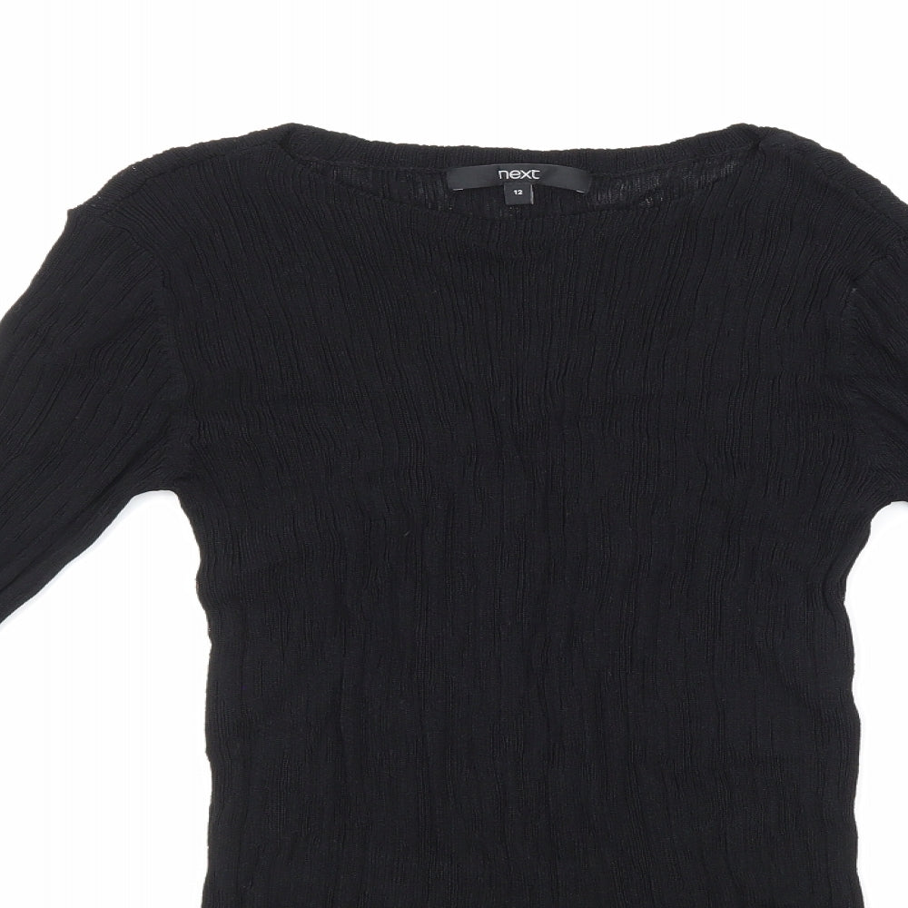 NEXT Womens Black   Basic Blouse Size 12