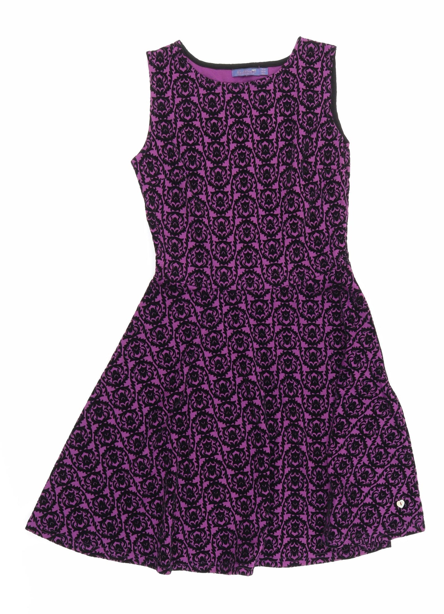 Joe Browns Womens Purple Floral  A-Line  Size 10