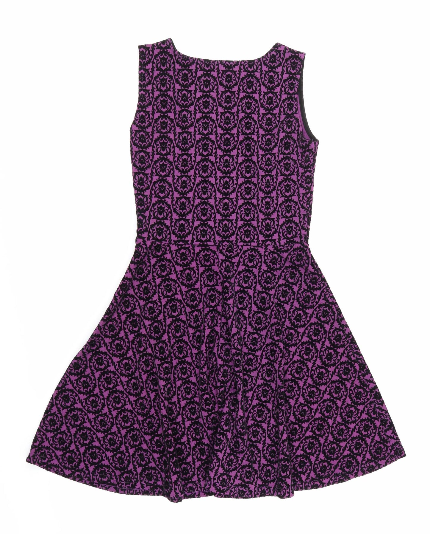 Joe Browns Womens Purple Floral  A-Line  Size 10