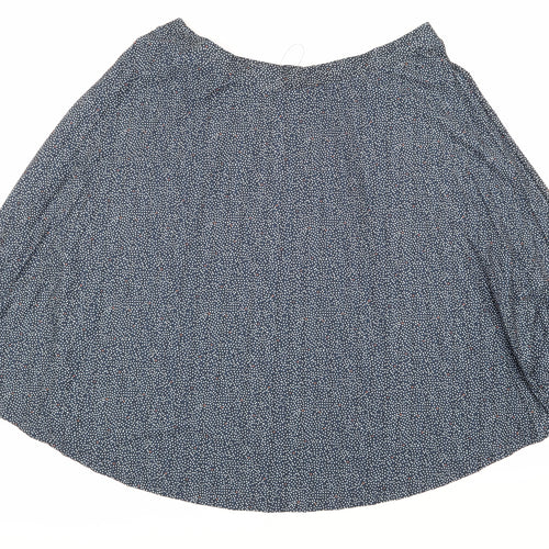 Marks and Spencer Womens Blue Polka Dot  A-Line Skirt Size 22