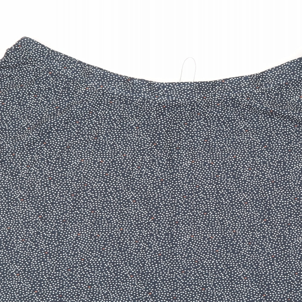 Marks and Spencer Womens Blue Polka Dot  A-Line Skirt Size 22