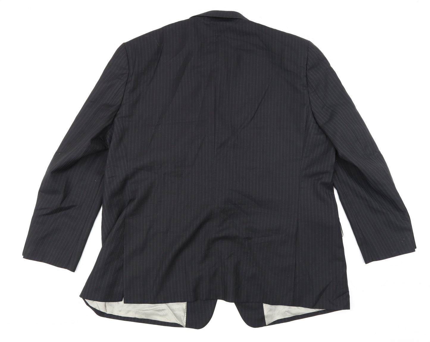 Hugo James Mens Black Striped  Jacket Suit Jacket Size 52