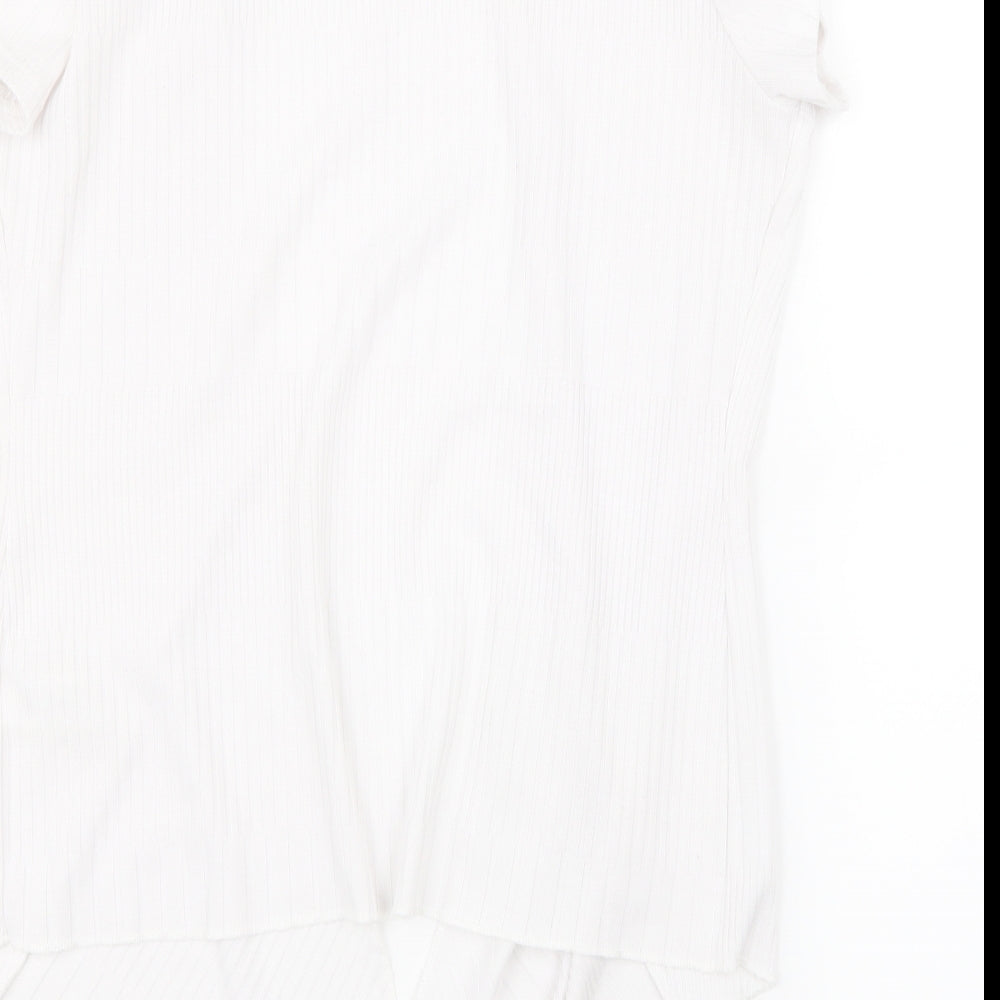 Per Una Womens White  Knit Cardigan Jumper Size 14