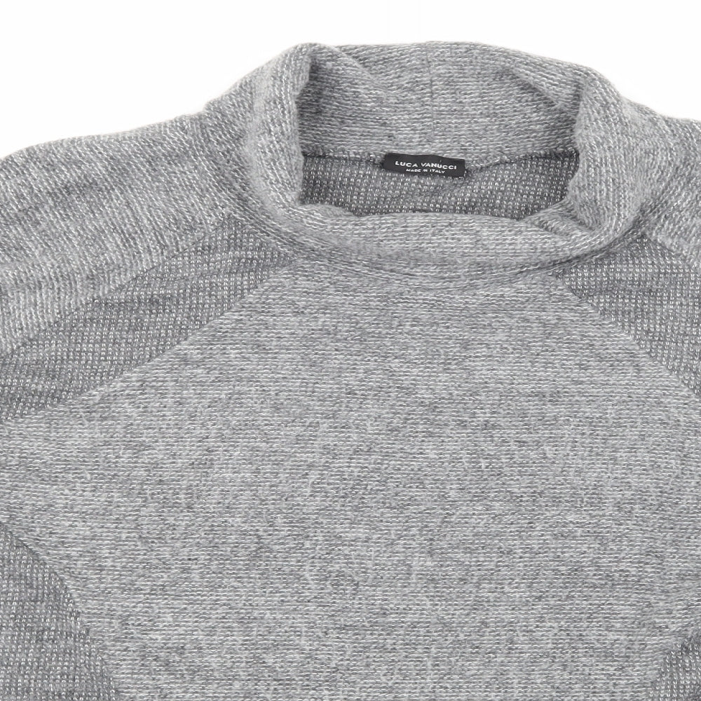 Luca Vanucci Womens Grey  Knit Pullover Jumper Size XL