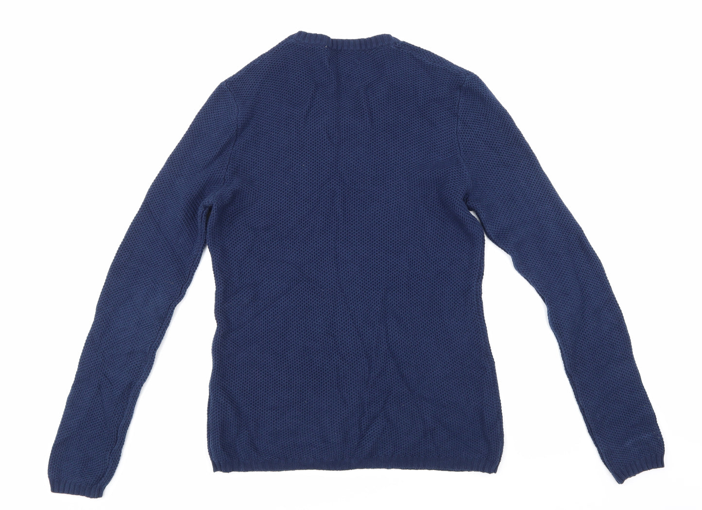 Reiss Mens Blue  Knit Pullover Jumper Size M