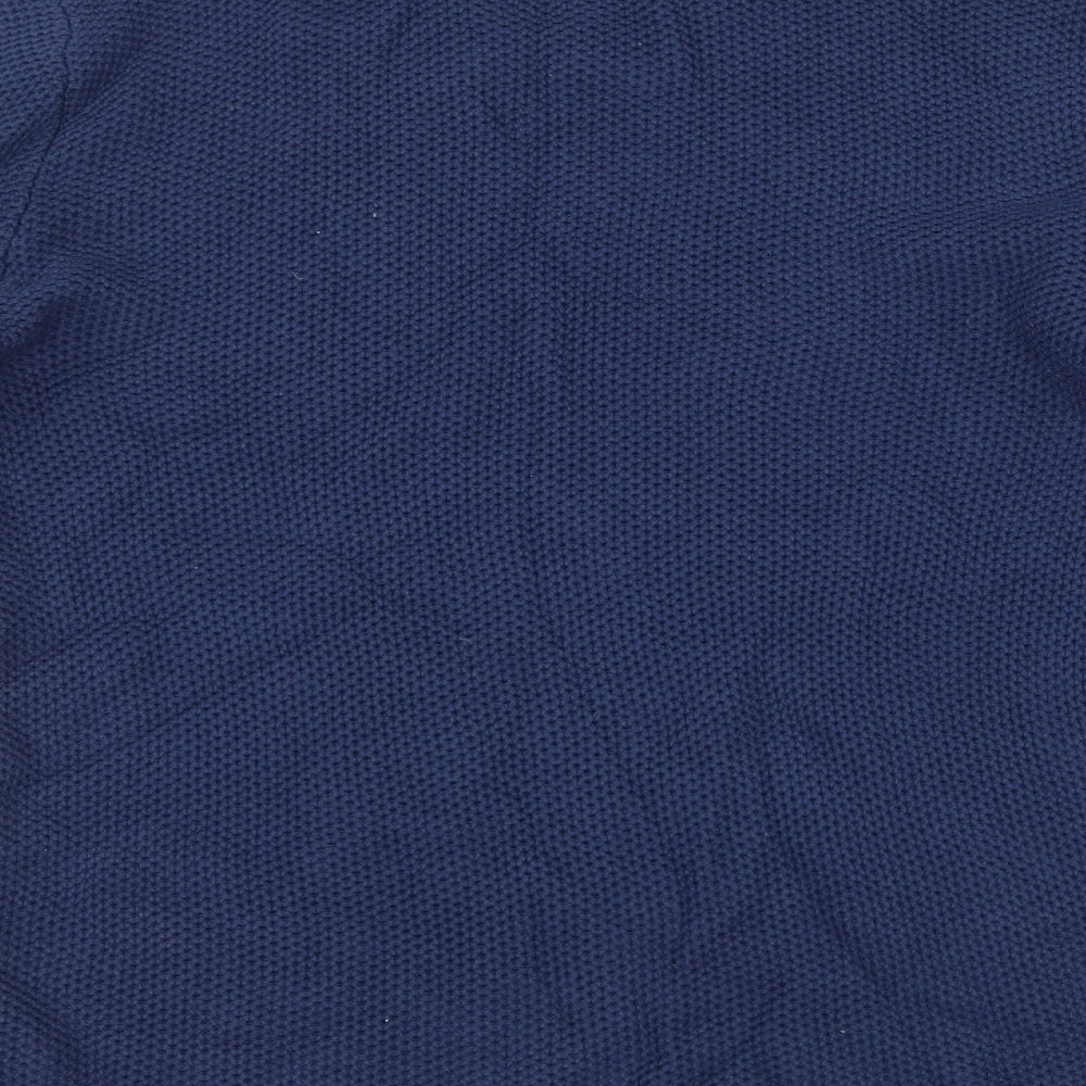 Reiss Mens Blue  Knit Pullover Jumper Size M