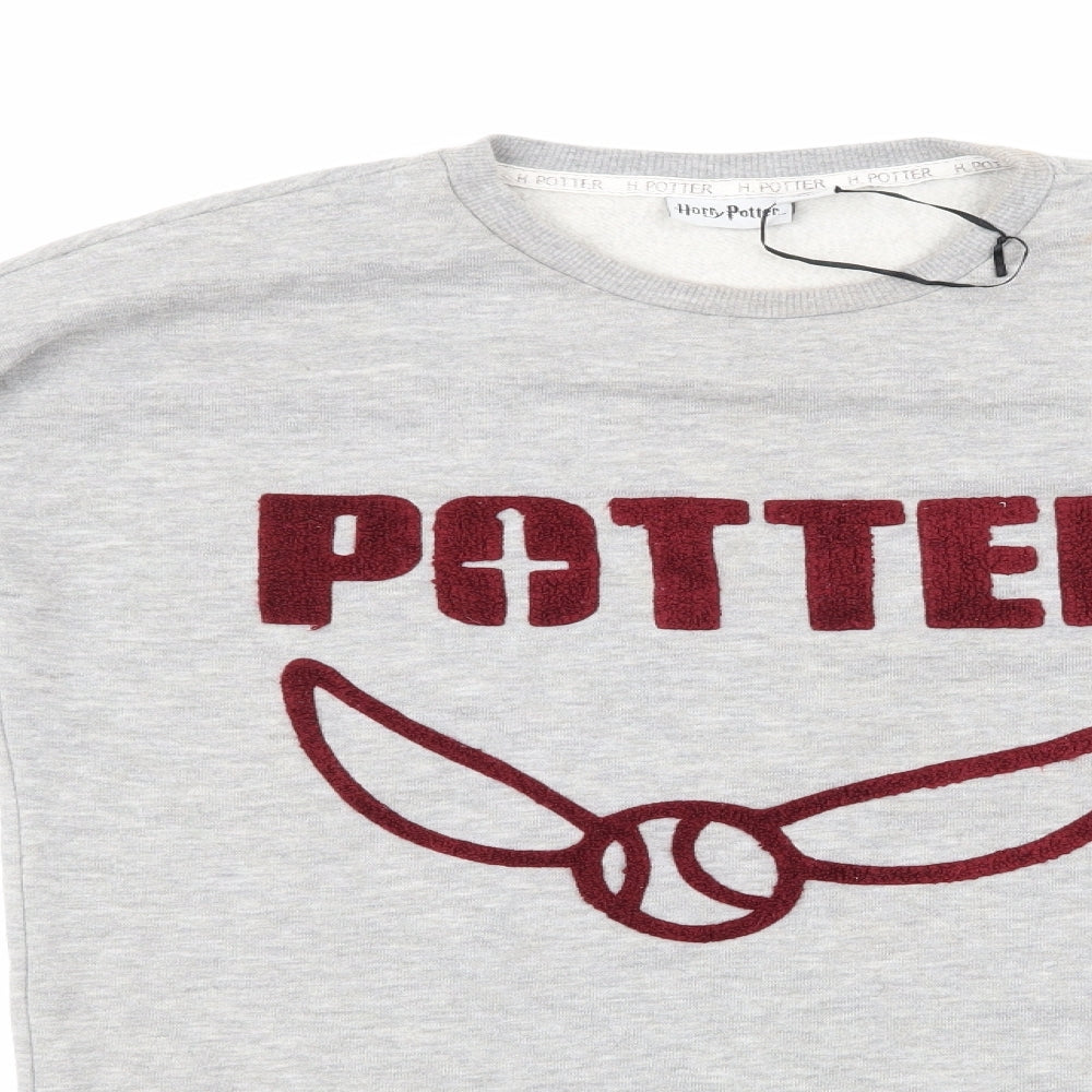 Harry Potter Womens Grey   Pullover Sweatshirt Size 6