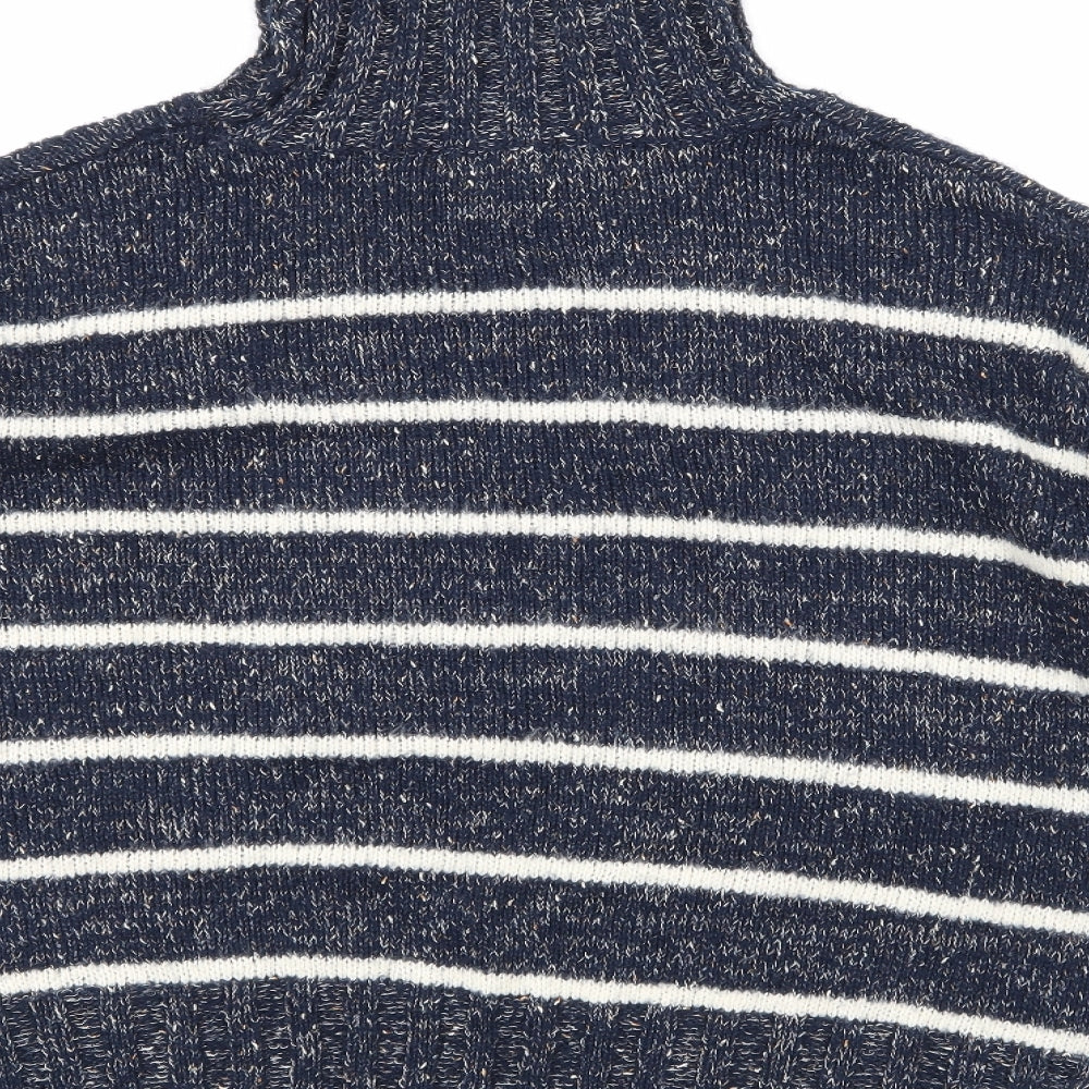Marks and Spencer Womens Blue Striped Knit Pullover Jumper Size XS
