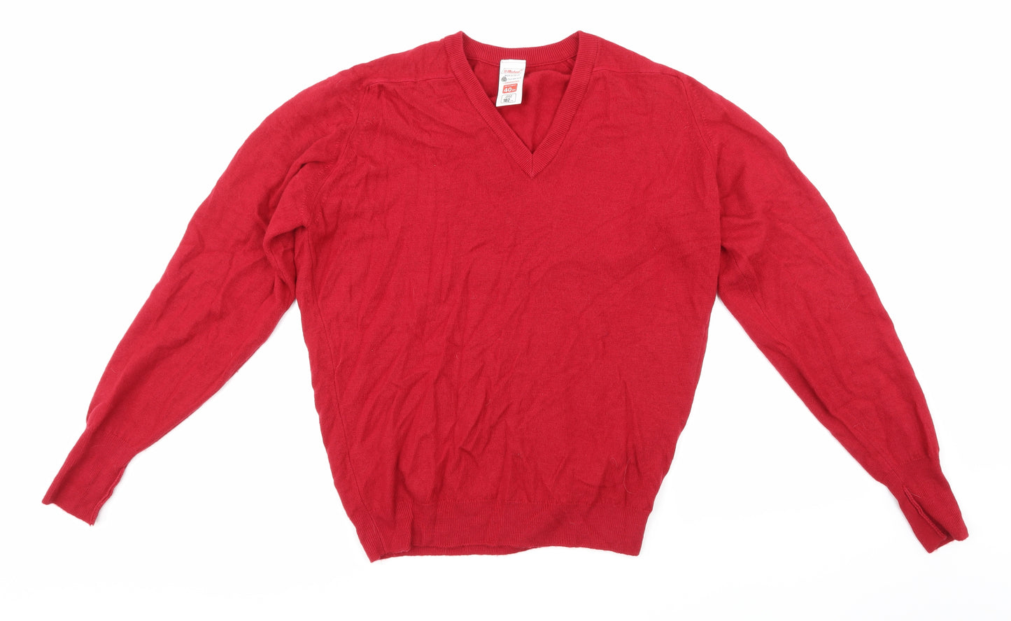 Marks and Spencer Womens Red  Knit Pullover Jumper Size 12