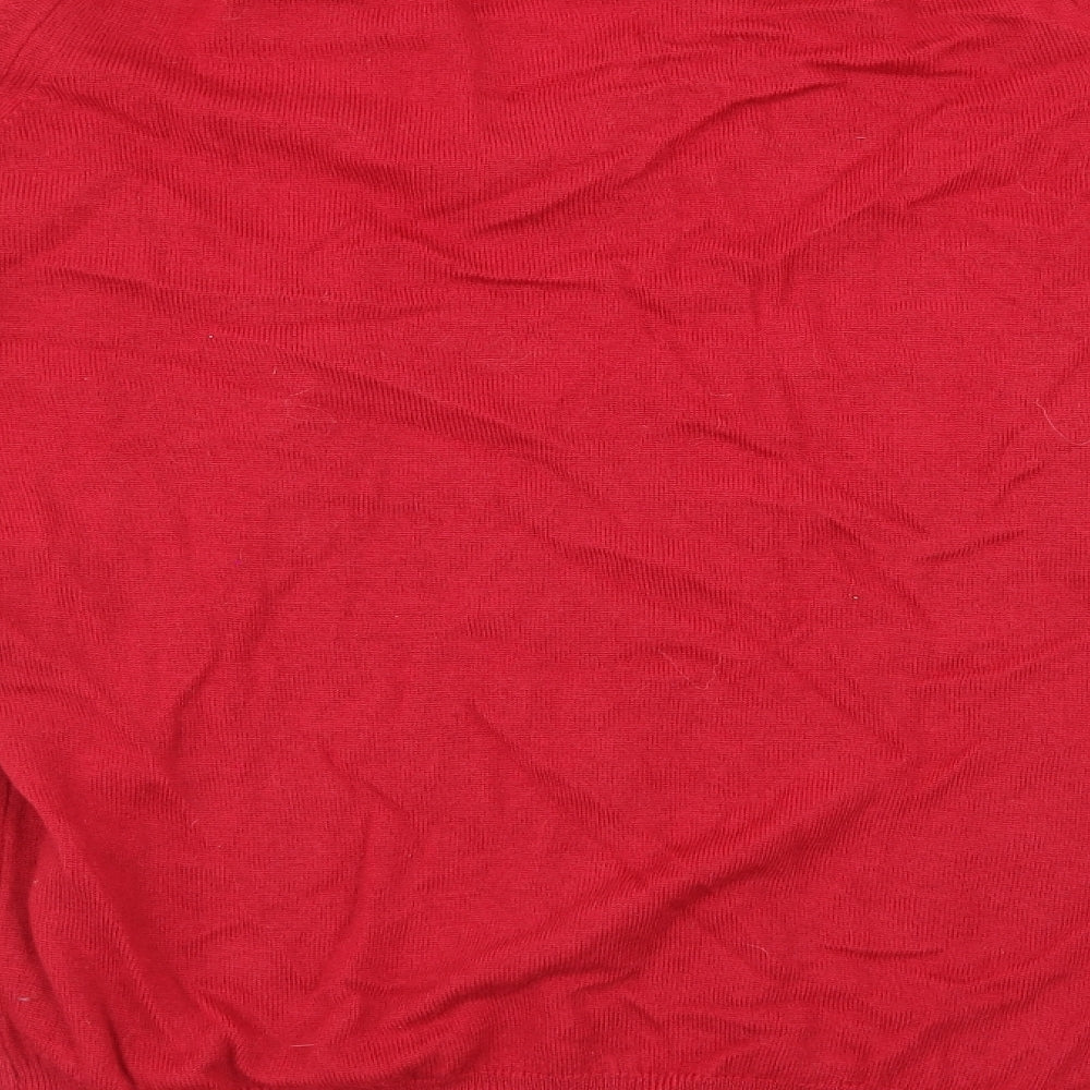 Marks and Spencer Womens Red  Knit Pullover Jumper Size 12