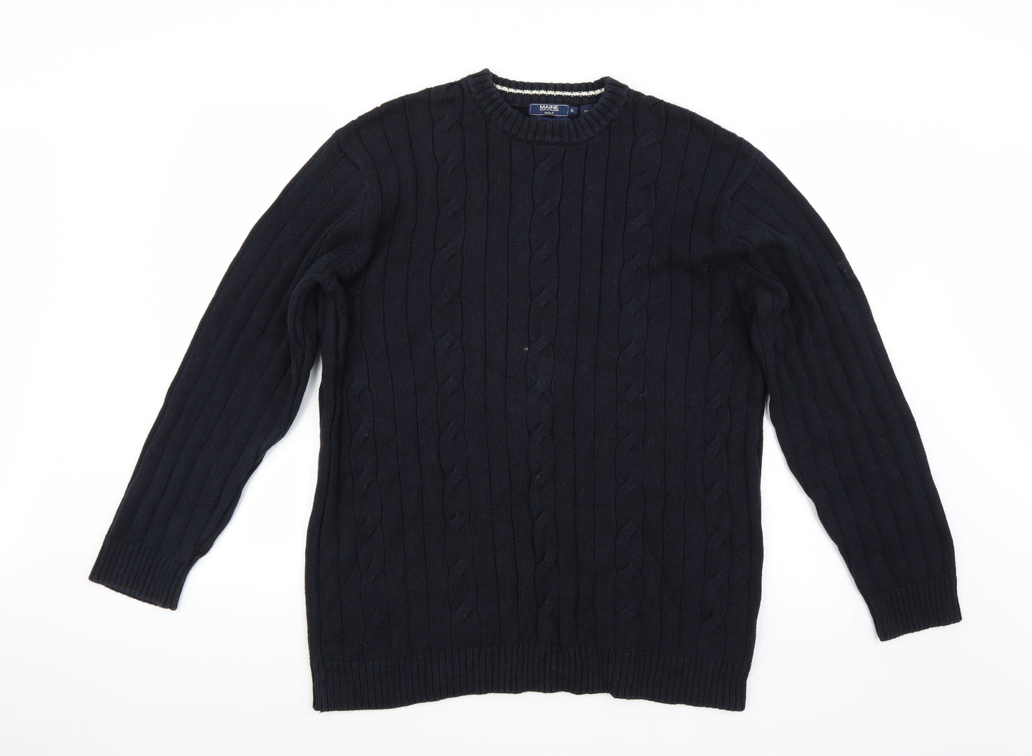 Maine Mens Blue   Pullover Jumper Size XL