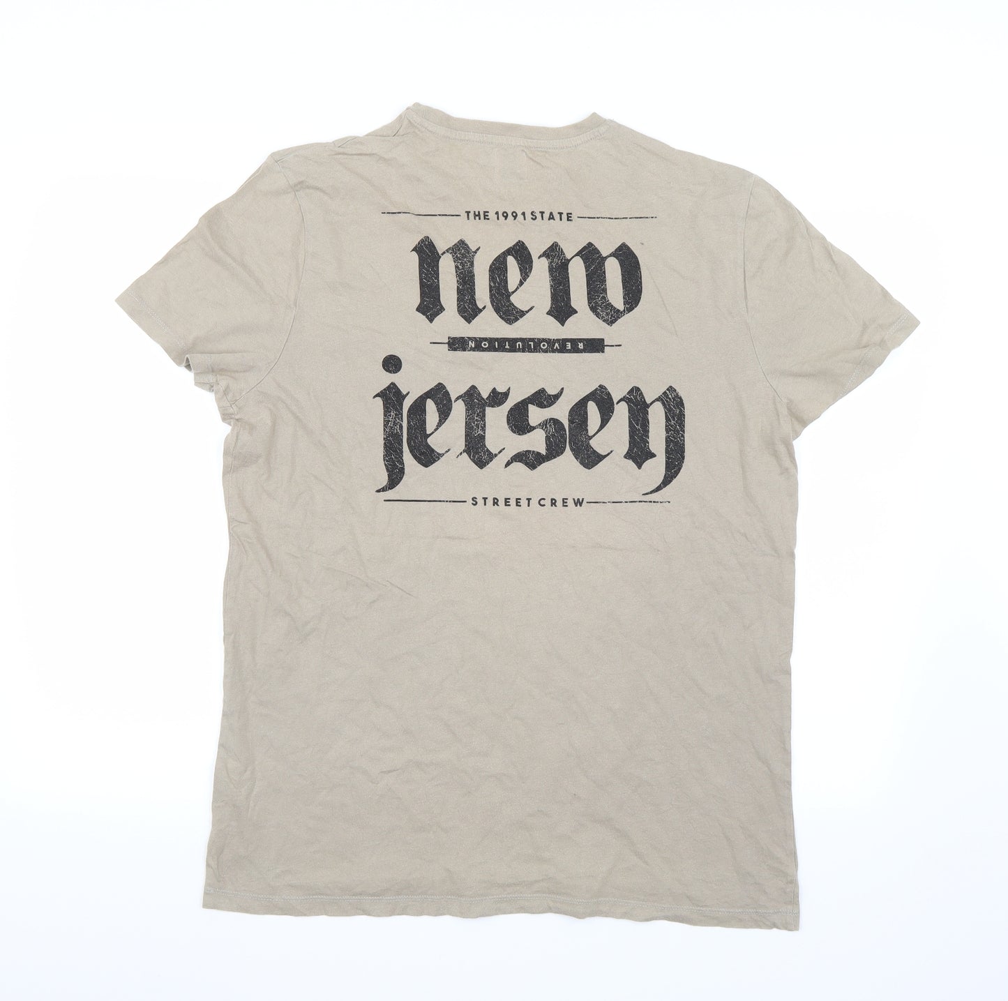 Asos  Mens Beige    T-Shirt Size L