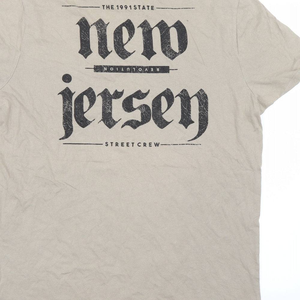 Asos  Mens Beige    T-Shirt Size L