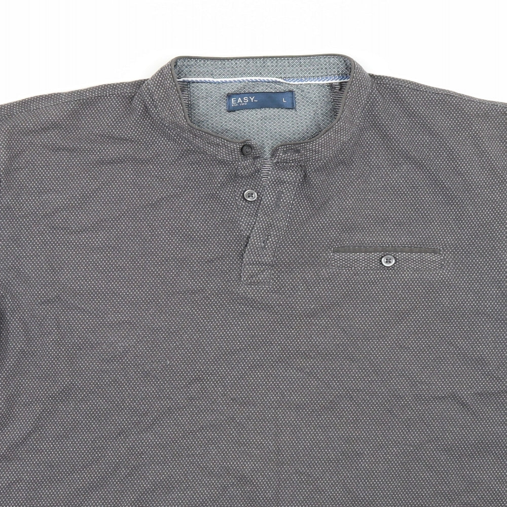 Easy Womens Grey   Basic T-Shirt Size L