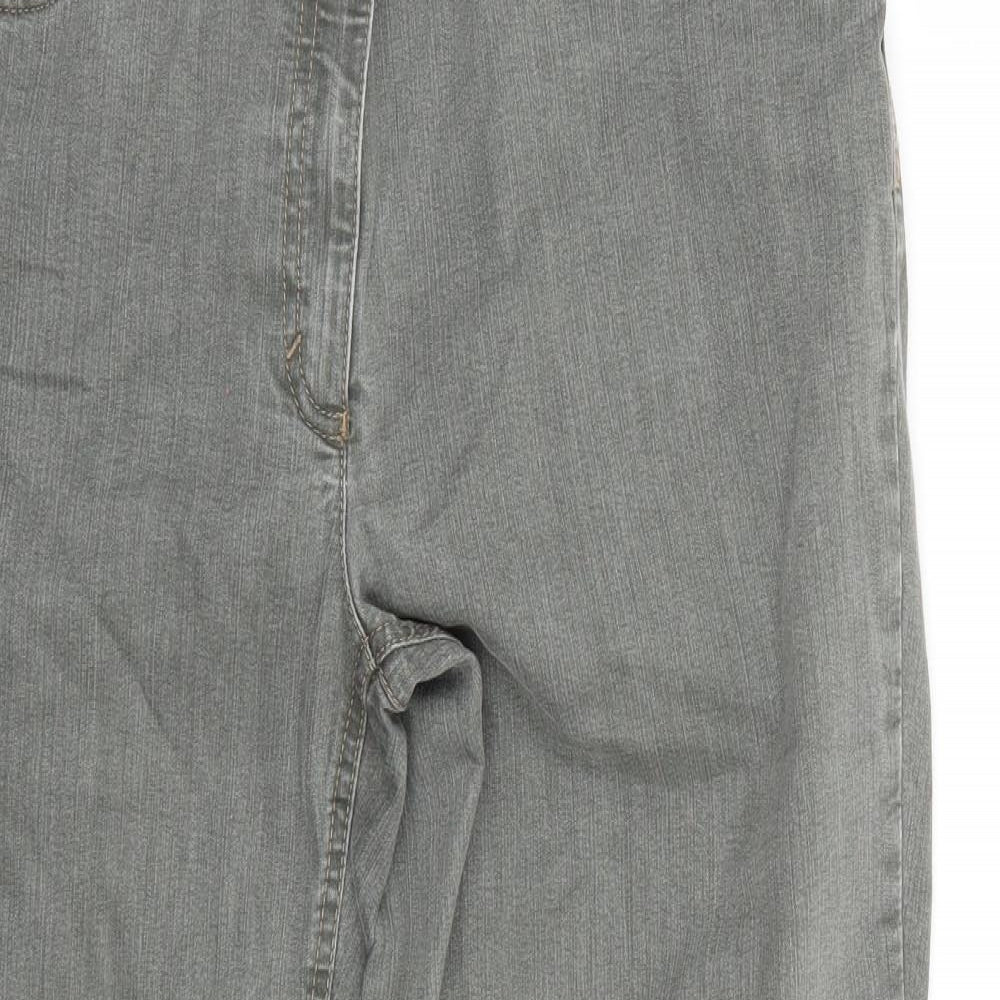 ZERRES Womens Grey   Straight Jeans Size 20 L26 in
