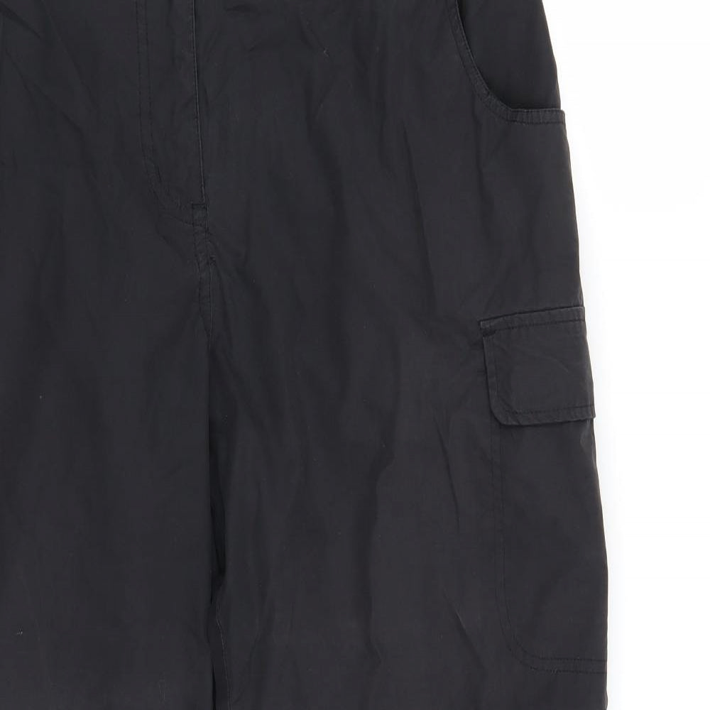 Mountain Warehouse Womens Black   Cargo Trousers Size 16 L29 in