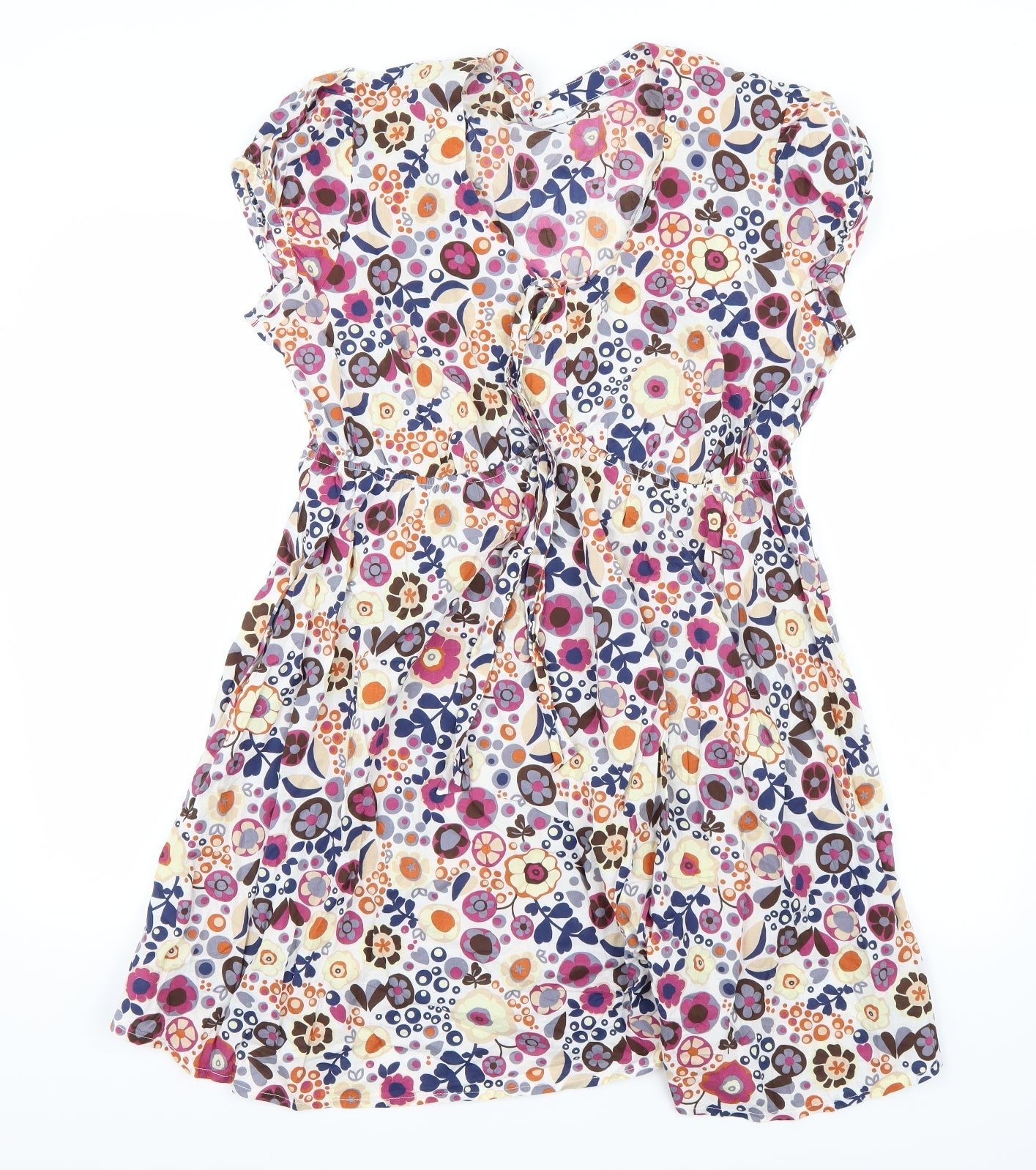 Blooming Marvellous Womens White Floral  A-Line  Size 16