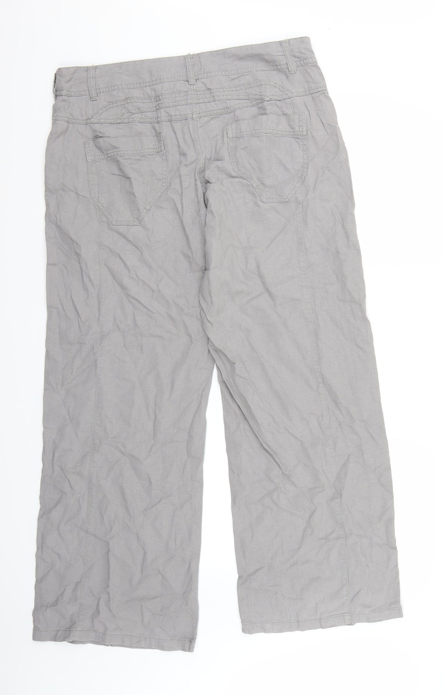 NEXT Womens Grey   Trousers  Size 16 L30 in