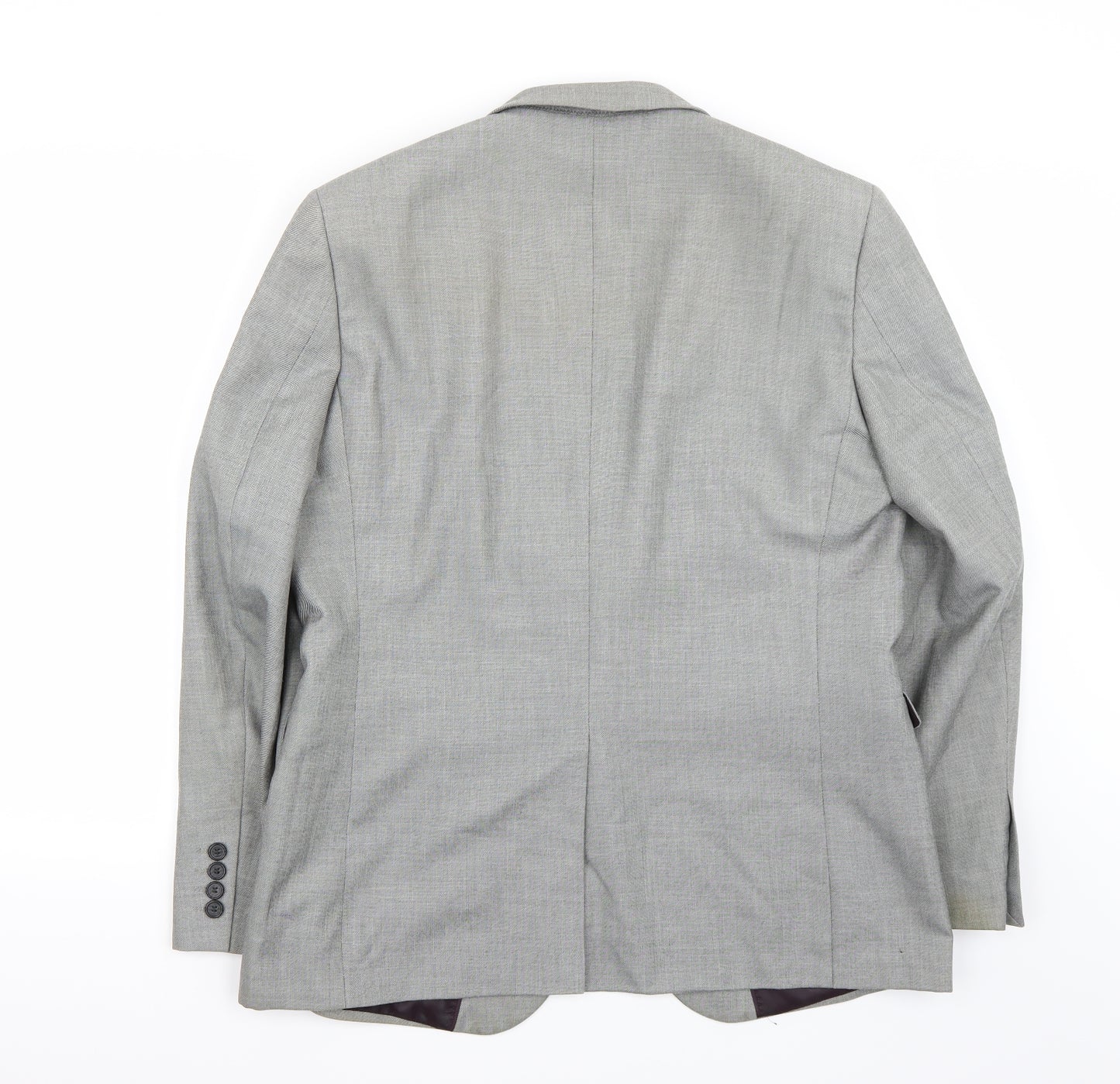 B&W Mens Grey   Jacket Suit Jacket Size 44