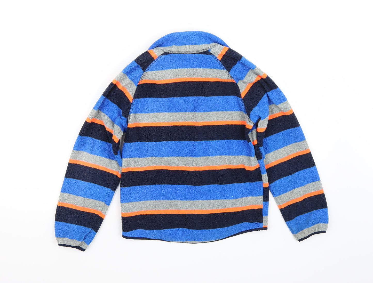 H&M Boys Blue Striped  Full Zip Jumper Size 7 Years