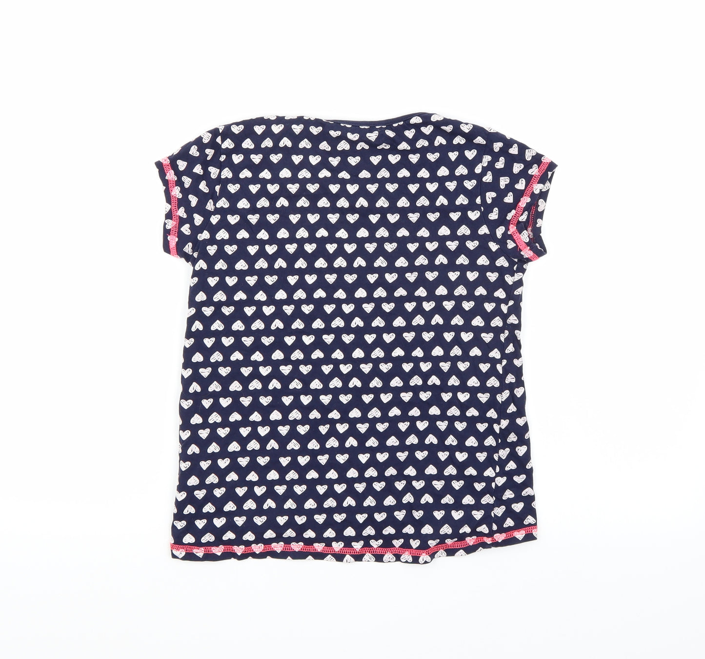Nutmeg Girls Blue  Rayon Basic T-Shirt Size 8-9 Years