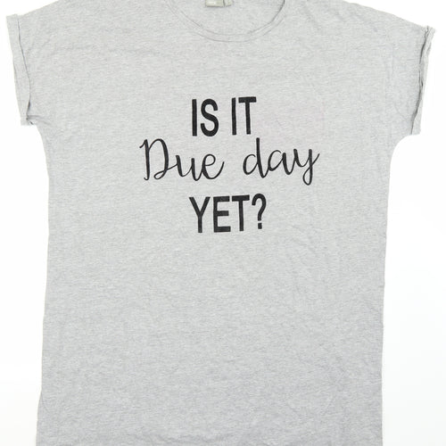 ASOS Womens Grey   Basic T-Shirt Size 6