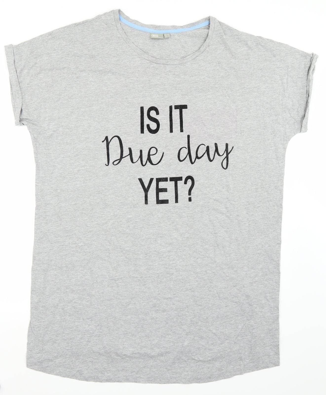 ASOS Womens Grey   Basic T-Shirt Size 6