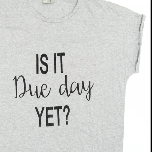 ASOS Womens Grey   Basic T-Shirt Size 6