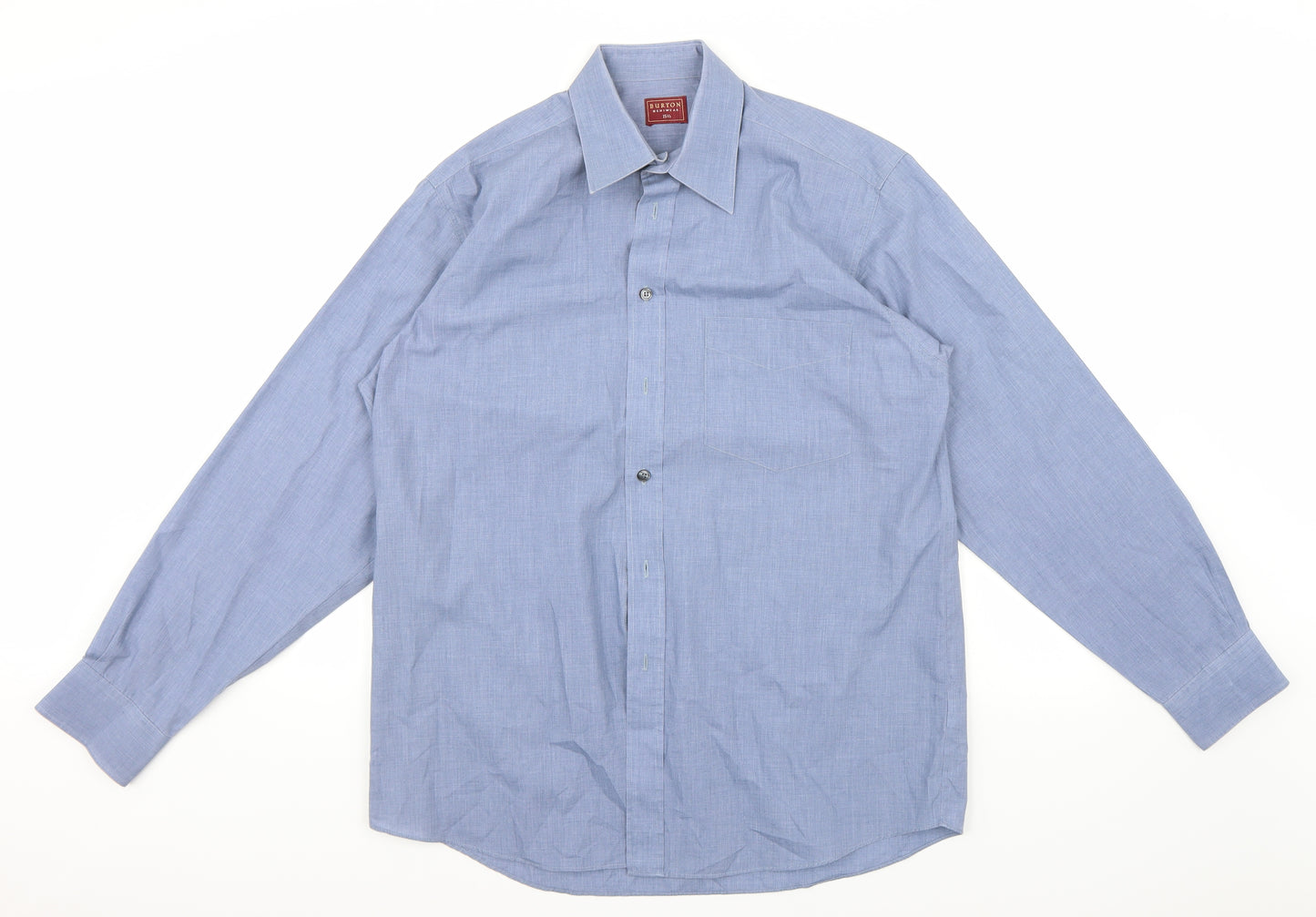 Burton Mens Blue    Button-Up Size 15.5