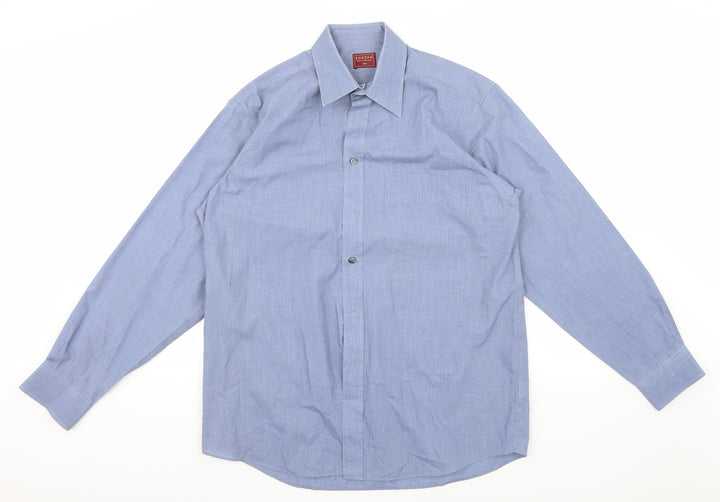Burton Mens Blue    Button-Up Size 15.5