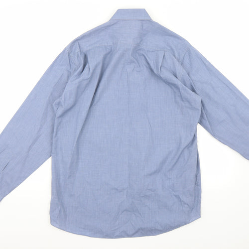 Burton Mens Blue    Button-Up Size 15.5