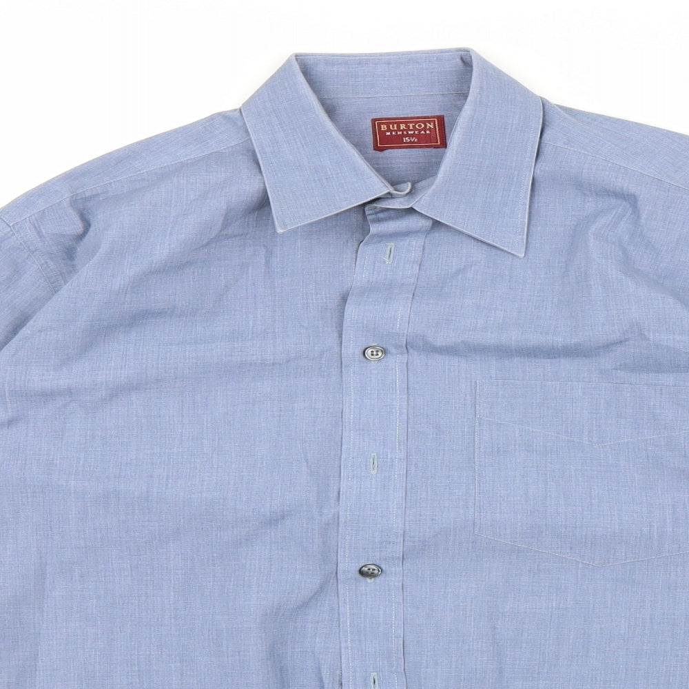 Burton Mens Blue    Button-Up Size 15.5