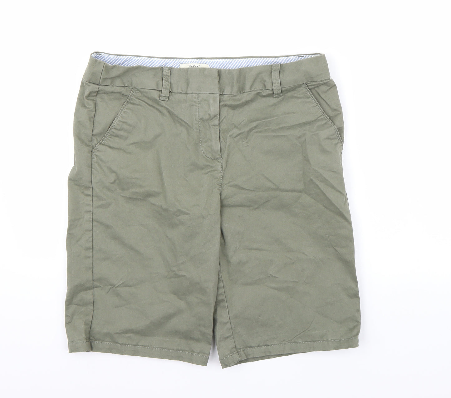 Papaya Womens Green   Chino Shorts Size 12